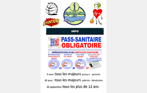 Info Pass sanitaire échéances